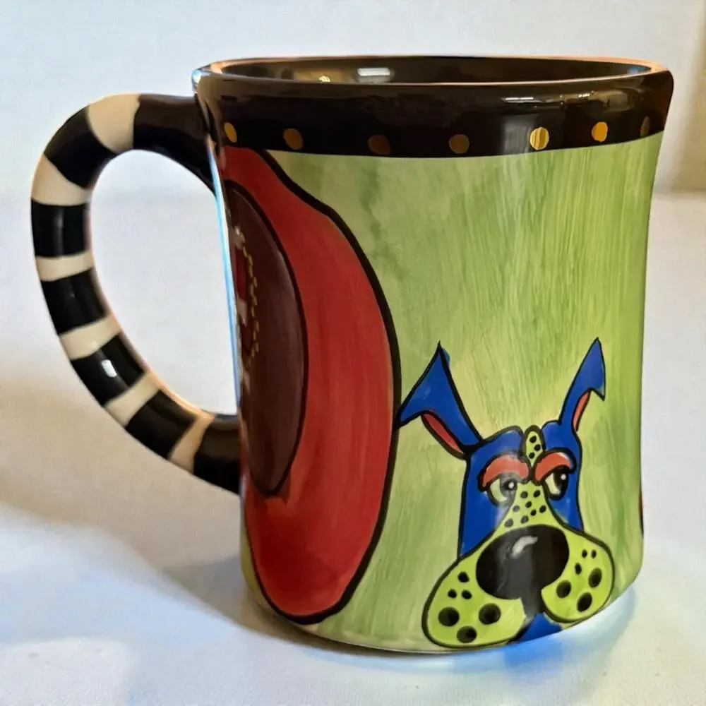 Lynda Corneille Winchester Bassett Hound Dog coffee mug. NWOT